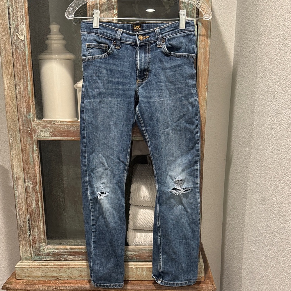 Lee Boy’s Slim Fit Blue Jeans